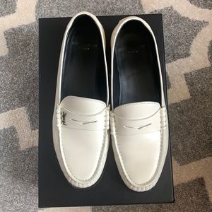 Saint Laurent YSL monogram penny loafers